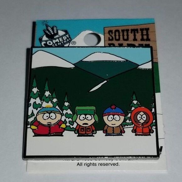 Vintage 1998 South Park Pin Licensed Comedy Central Cartman Kenny Stan Kyle Vtg - Picture 1 of 9